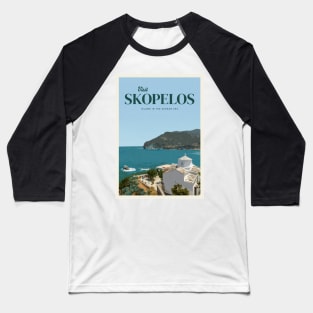 Visit Skopelos Baseball T-Shirt